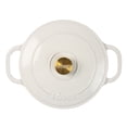 thumbnail image 2 of Lodge 7 qt Enameled Cast Iron Dutch Oven with Loop Handles, Oyster, 2 of 4