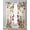 Beige Red, variant on Beige Christmas Snowman Sheer Curtains 39 Inch Length 2 Panels Set for Living Room/Bedroom, Xmas Snowflake Elk Tree Balls Kitchen Curtains Grommet Semi-Sheer Curtains Window Treatments 27.5"x39"x2