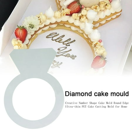 

Creative Number-Shaped Cake Mold with Round Edge Ultra-Thin PET Cake Cutting Mold for Home