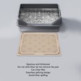 thumbnail image 3 of Cat Litter Mat, Practical Plastic Double Layer Washable Mat Cat Litter Catcher Mat Multifunctional Spacious Design Cat Litter Mat with Anti Slip Bottom for Home, 3 of 7