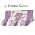 thumbnail image 6 of Ougyinr Kids Girls Socks Toddler Socks Baby Socks Cotton Socks Breathable Socks Cute Cartoon Socks for 1-12 Years Children, 6 of 9