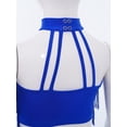 thumbnail image 6 of vastwit Kids Girls Latin Dance Tassel Shirt Sleeveless Layered Fringe Crop Top Samba Tango Ballroom Dancewear Royal Blue 14, 6 of 7