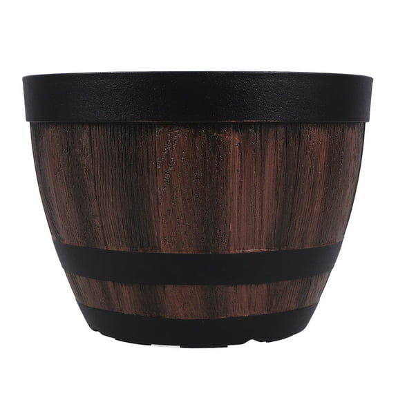 WRITWAA Multi Resin Water Lily Bowl Planter with Drainage Ideal for and Outdoor Spaces 20.00 x 20.00 x 15.00