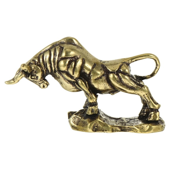 Adorno de escritorio modelo buey Adorno de latón Adorno de mesa de metal creativo