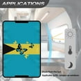 thumbnail image 5 of Psesaysky Bahamas Flag Butterfly RV Door Window Shade with Hook and Loop Fastener Foldable RV Window Cover Privacy Protection for Camper Trailer Decorative Accessories, 5 of 7