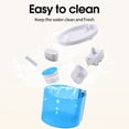 thumbnail image 4 of WOPET Pet Dog Cat Water Fountains with 4 Filters, Pet Water Dispenser with LED Light, 118oz/3.5L, Ultra Silent, Blue, 4 of 10