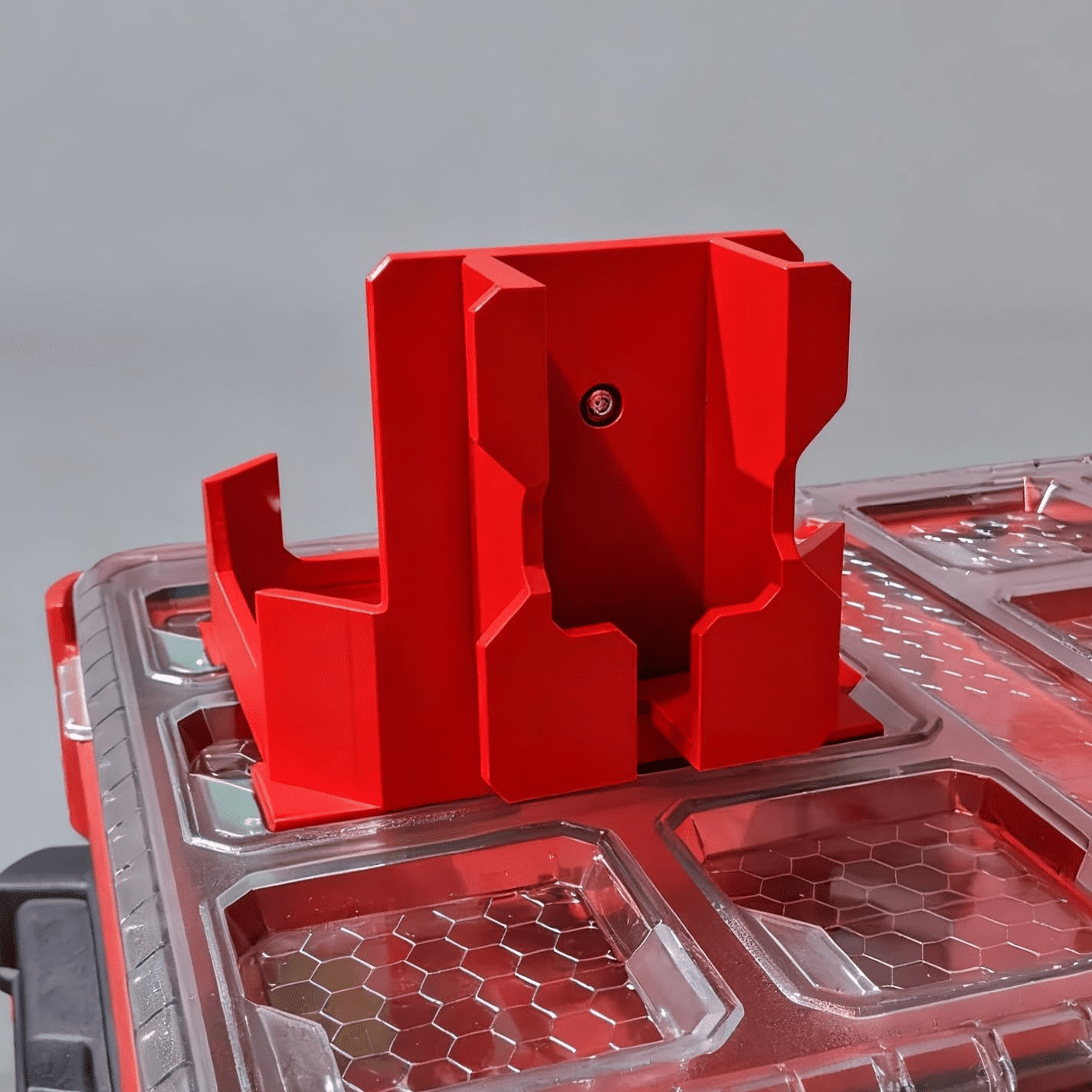 Packout Style Mount Compatible with Milwaukee M12 Radio (2951-20), Compatible with Packout Tool Boxes, Shop Audio Installers, Tool Storage Audio Accessories