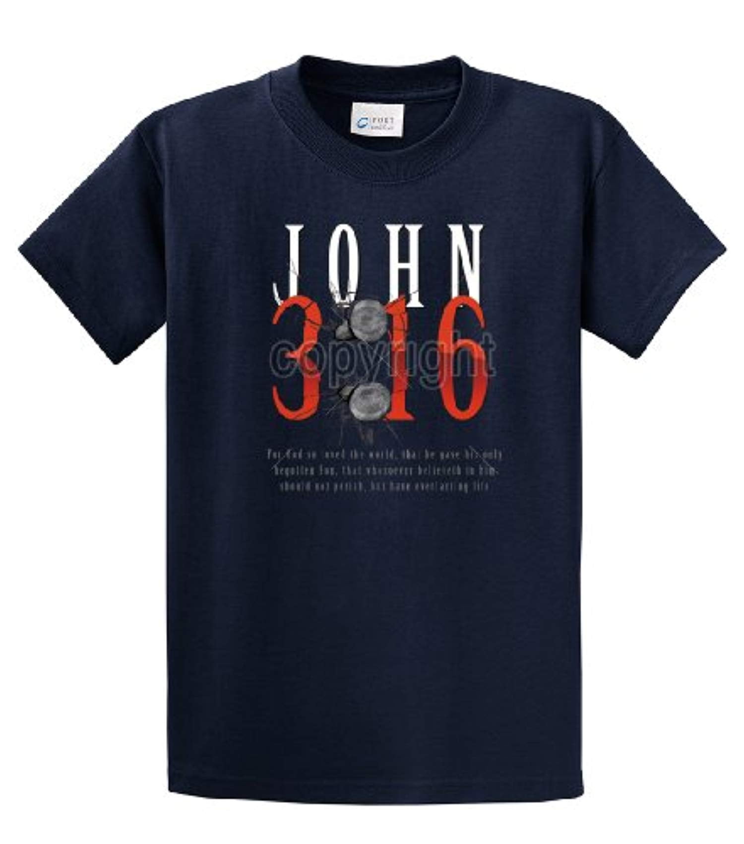 Christian John 3:16 with Nails For God So Loved the World Jesus Men's Short - Bild 43 von 71