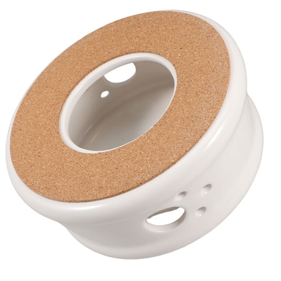 WHAMVOX Ceramic Teapot Warmer Teapot Heater Portable Tea Light Warmer for Teapot and Mugs Modern Tea Light Heater for Home and Office