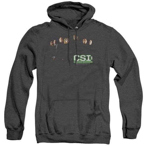 Csi Shadow Cast Adult Heather Hoodie Sweatshirt Black