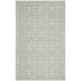 thumbnail image 1 of Safavieh Cambridge Collection CAM123D Handmade Moroccan Geometric Silver and Ivory Premium Wool Area Rug (5' x 8'), 1 of 3