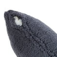 thumbnail image 4 of 24 in. Square Sherpa Throw Pillow Cover in Blue Steel, 4 of 5
