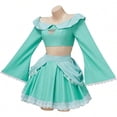 thumbnail image 3 of Princess Blue Dress Sexy Costume Outfit Top Skirt for Teen Women, 3 of 8