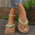 thumbnail image 6 of Womens Sandals Comfortable Fashion Casual Tassel Bohemian Spring And Summer New Wedge Heel Sandals, 6 of 7