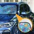thumbnail image 3 of Baby Colorful Unicorns Car Windshield Sun Shade Foldable Car Front Window Visor Heat and UV Protection 53x23.5, 3 of 8