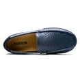 thumbnail image 6 of Spring Summer New Men's Casual Hollow Loafers Slip On Breathable Mesh Leather Flats Boat Shoes Driving Shoes Moccasins, 6 of 12