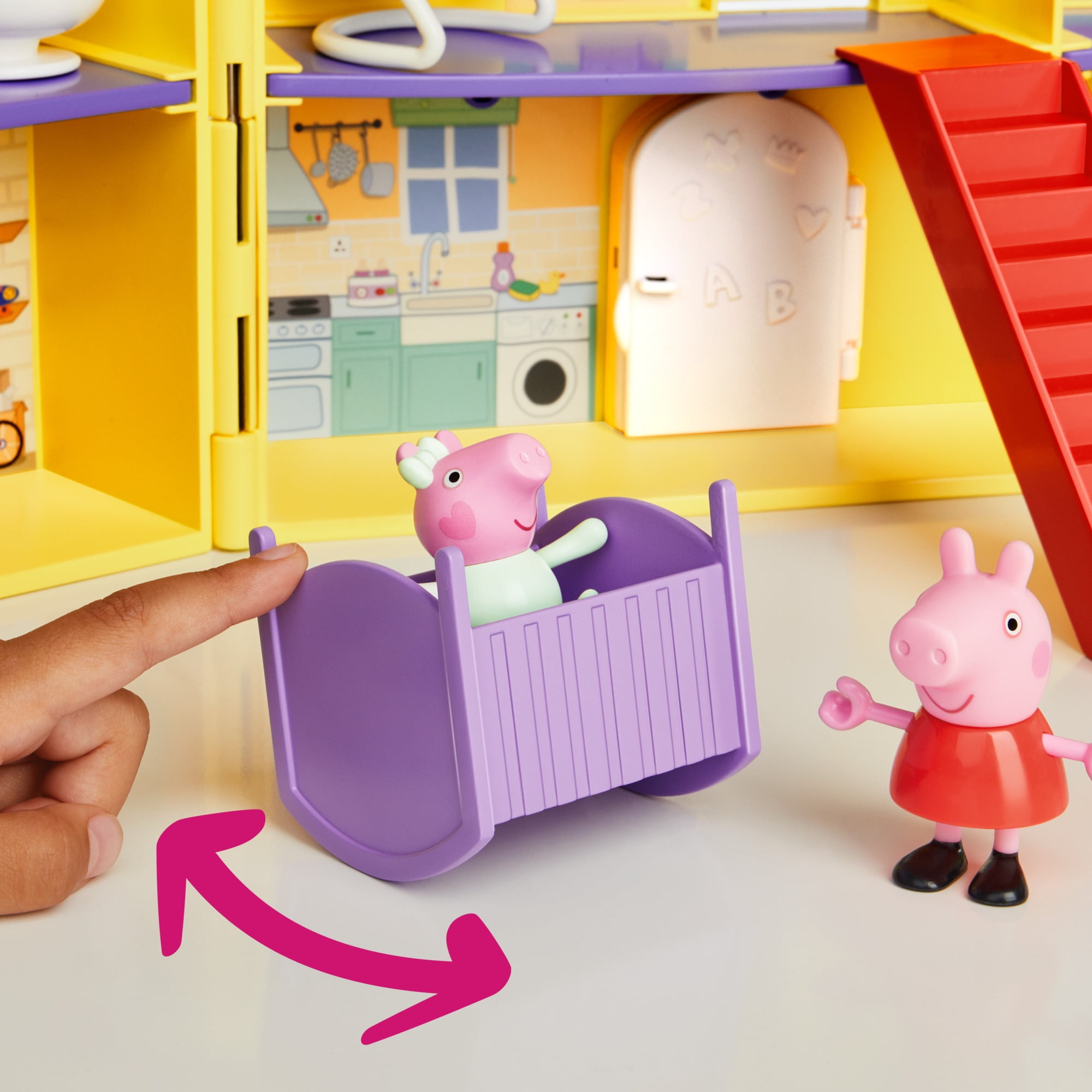 Peppa Pig Toys Peppa's Big Family House with Baby Evie, Birthday Gifts, Playsets for Girls and Boys, 3+