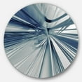 thumbnail image 2 of Designart - Blue 3D Textured Art' Abstract Circle Metal Wall Art, 2 of 4