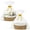 Yellow, variant on 2 Pack Small Woven Basket with Gift Bags and Ribbons, Empty Decorative Gift Chest Box, Cotton Rope Room Shelf Storage Basket with Handles, All 12"x 8"x 5",White