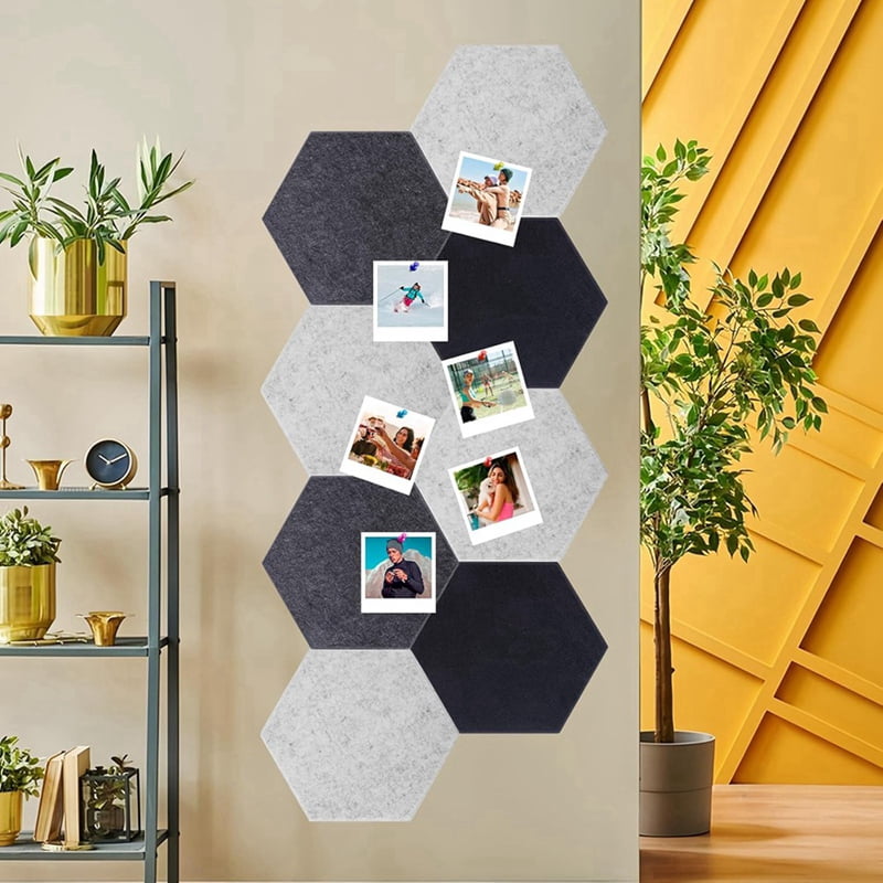 Acoustic Panels, 12 Pack Soundproof Wall Panels,Self-Adhesive Sound Absorbing, Hexagon Sound Proof Panels