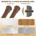 thumbnail image 5 of BEAMNOVA 6Pcs Tension Curtain Rod for Windows Cabinet Wardrobe Closet 28"-48" Adjustable, 1/2" Diameter, Brown, 5 of 8