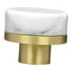 thumbnail image 4 of Tirador de cajón de mármol y latón, herraje para muebles, pomo elegante de 3,05 cm Blanco, 4 of 9