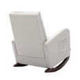 thumbnail image 6 of Triple Tree Glider Rocking Chairs Modern Living Room Ergonomic Rocker, Beige, 6 of 7