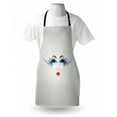 thumbnail image 3 of Eyelash Apron Young Woman Face with Fantastic Makeup Dreamy Eyes and Red Lipstick Glamor Beauty, Unisex Kitchen Bib Apron with Adjustable Neck for Cooking Baking Gardening, Multicolor, by Ambesonne, 3 of 3