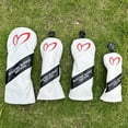 thumbnail image 2 of Bunny Ears Golf Headcover - Fashion Driver/Fairway/Hybrid/Putter Cover, Multi Club Protector Black 1-3-5 -3pcs, 2 of 4