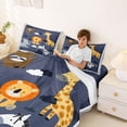 thumbnail image 3 of Erosebridal Lions Giraffe Elephant Bed Sheets,Jungle Animals King Sheets For Boys 4 Pieces, 3 of 6