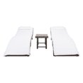 thumbnail image 5 of SAFAVIEH Carew Outdoor Patio 3 Piece Sun Lounger Set, Grey Brown, 5 of 7