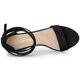 thumbnail image 5 of Sandalias Con Cordones Gamuza Sintética Tacones Gruesos Para Mujer Negro 37, 5 of 7