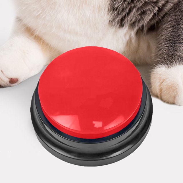 Zumbador de respuesta de plástico portátil multipropósito para herramienta de entrenamiento de mascotas (rojo) Wdftyju Libre de BPA