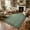 Green, variant on 6x9 Scalloped Area Rug Brown Washable Rugs for Living Room Bedroom, Soft Low Pile Non Slip Accent Floor Mat Solid Floral Print Throw Rug Farmhouse Indoor Carpet for Dorm Playroom