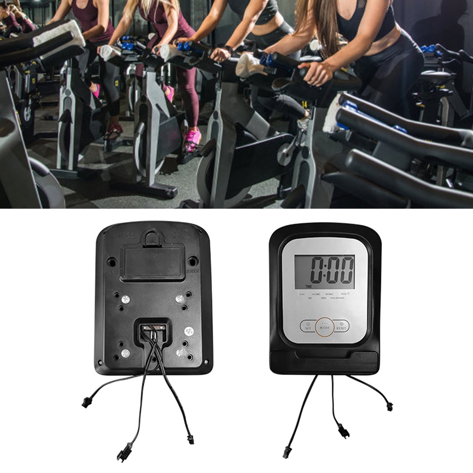 Indoor Rowing Machine Counter Fixed Bicycles Electronic Counter Exercise Bike Monitor Indoor Stationary Bike Meter