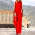 thumbnail image 2 of SRZYMJ Formal Jumpsuit for Women Stylish Women's Jumpsuit Elegant Solid Color Design Sleeveless Casual Wear Comfortable Loose Fit Fashionable Outfit for, 2 of 4