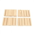 thumbnail image 2 of 100 Pieces Wood Place Card Holders, Wooden Table Number Holder Memo Stand Clamps Stand Card Desktop Message Crafts, 2 of 8