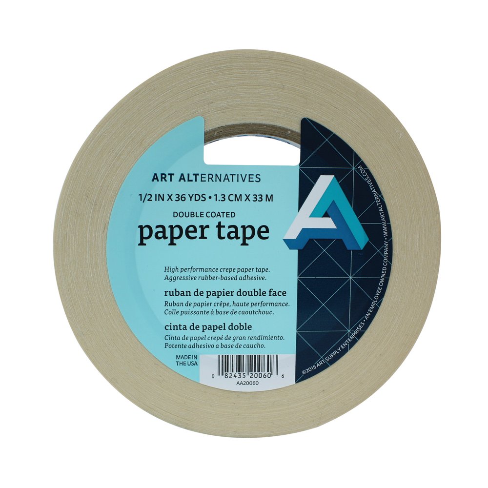Art Alternatives DoubleStick Paper Tape, 1/2" x 36 yds. Roll Walmart