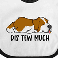 thumbnail image 4 of Inktastic Napping Dis Tew Much St. Bernard Boys or Girls Baby Bib, 4 of 4