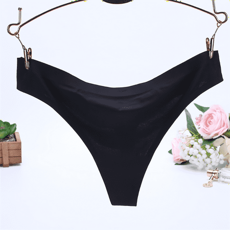 

Roliyen Sleepwear For Womens Pajamas For Women Women Invisible Underwear Briefs G-Strings Ice Silk Seamless Crotch