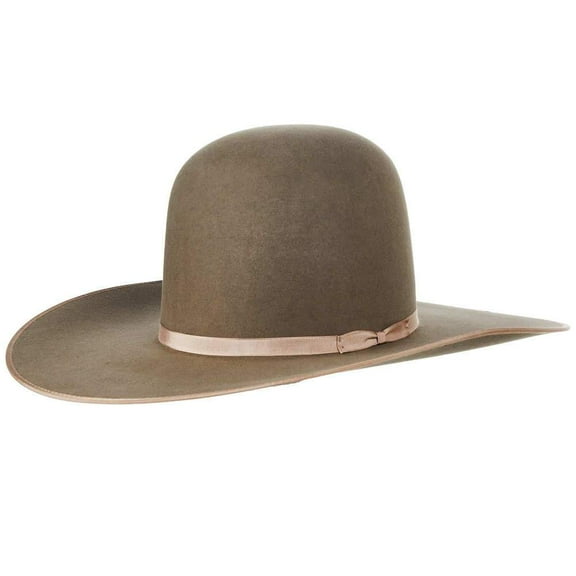 Rodeo King Mens RK 7X Bound Edge 4 1/2` Brim Open Felt 63/4 Pecan