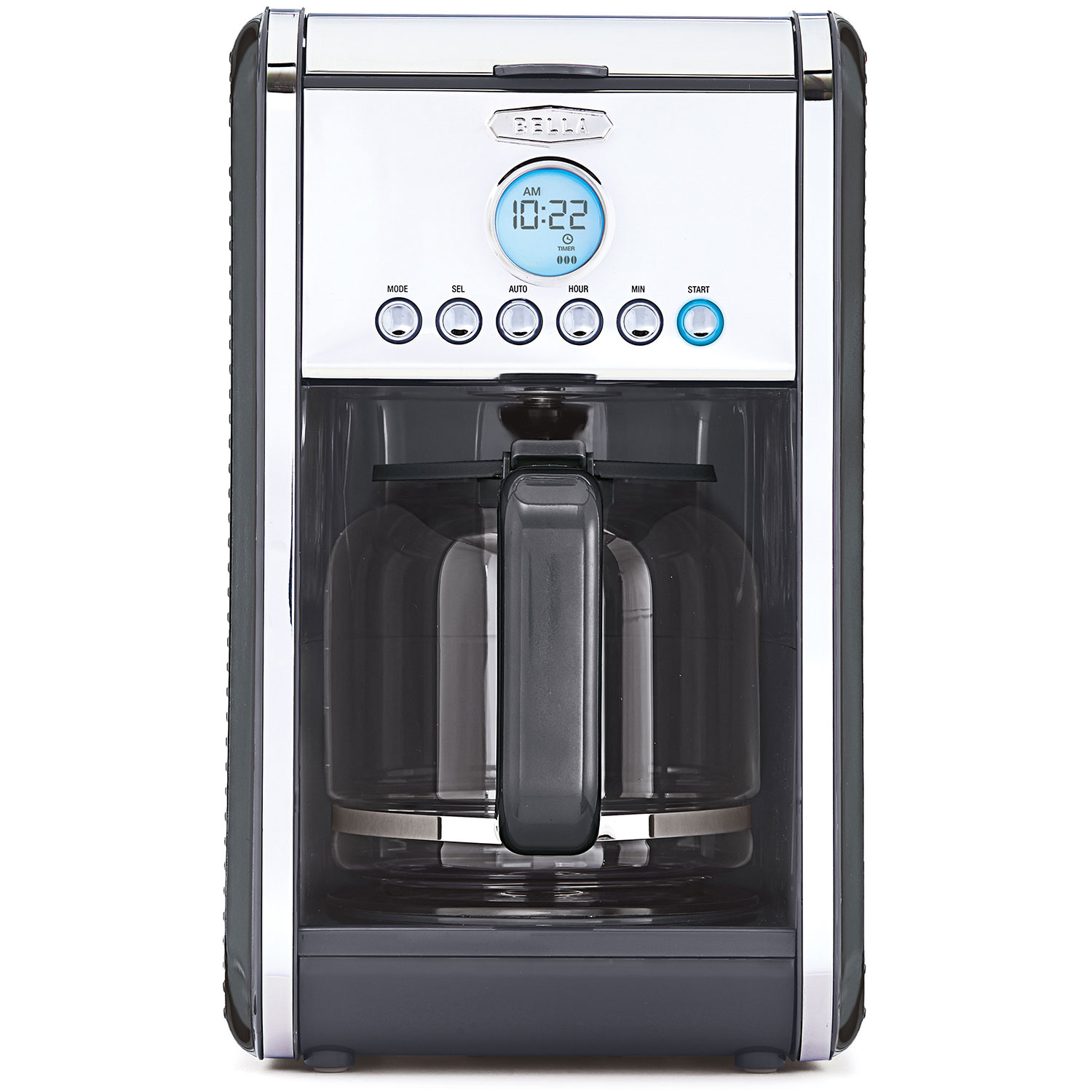 Bella Dots Collection 12 Cup Custom Coffee Maker, Black (Certified