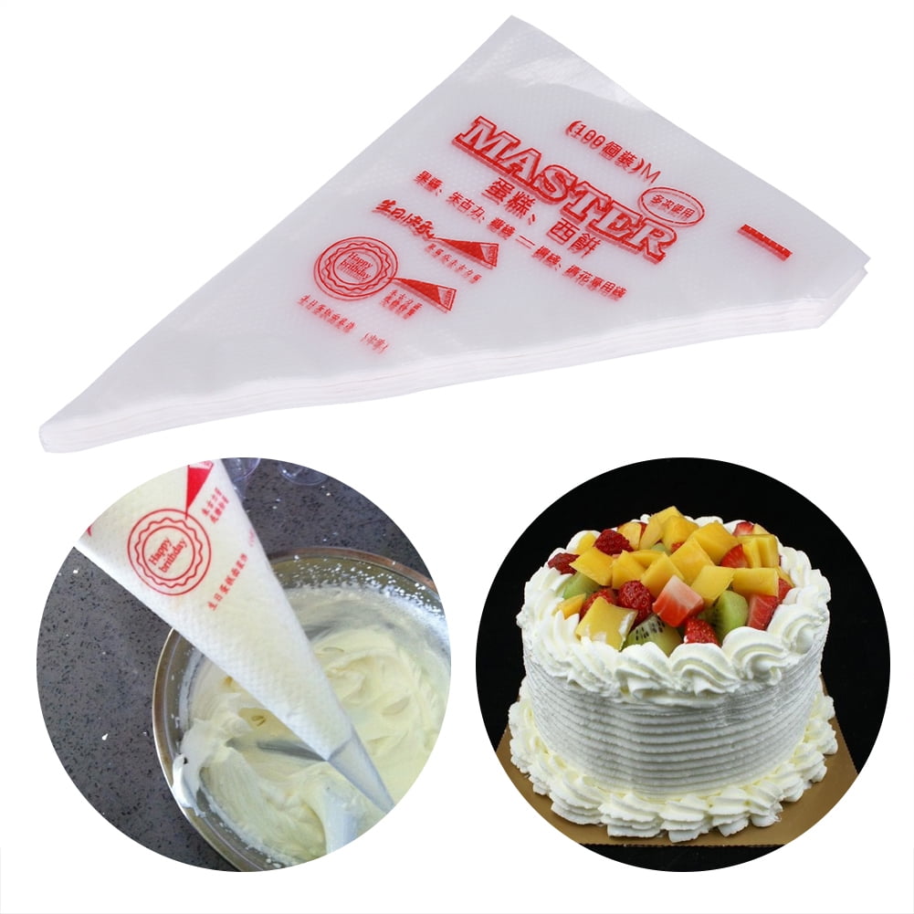 Pastry Bags Piping Bag 100pcs Tool Icing Cream Baking Fondant Cake Decorating