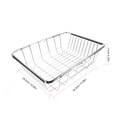 thumbnail image 2 of Minkissy Kitchen Dish Drainer Rack Cutlery Draining Rack Stainless Steel Drying Homeowners 1Pack, 2 of 8