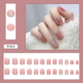 thumbnail image 1 of Press on Nails Uñas postizas europeas Press on Nails Sello UV Brillante Cobertura total Uñas postizas artificiales Uñas para mujeres, 1 of 5
