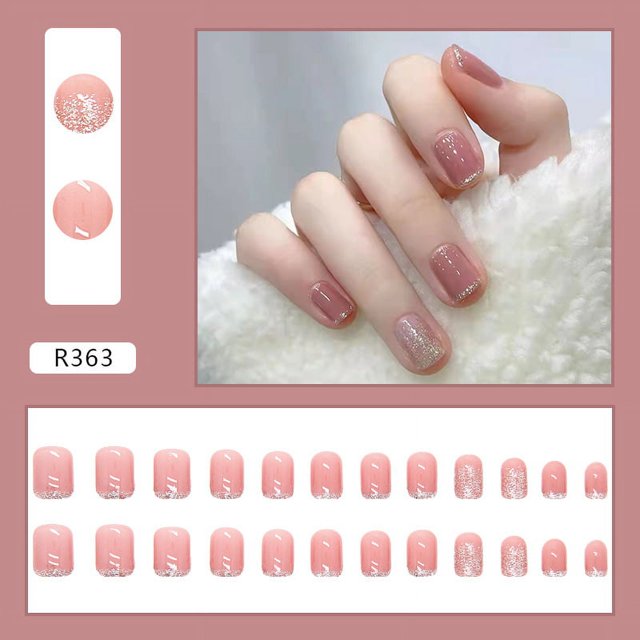 Press on Nails Uñas postizas europeas Press on Nails Sello UV Brillante Cobertura total Uñas postizas artificiales Uñas para mujeres