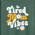 thumbnail image 3 of Instant Message - Vibes Tired Mom - Women's Lightweight French Terry Long Sleeve Shirt, 3 of 6
