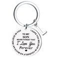 thumbnail image 1 of Llaveros para mujer, llavero de billetera, llavero de auto, llavero DIY para mi hijo, llavero de acero inoxidable con apellido de 26 letras, 2,5 cm, decoraciones de moda, 1 of 4