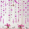 thumbnail image 4 of Cheerland Hot Pink 10th Birthday Decorations Number 10 Circle Dot Twinkle Star Garland Metallic Hanging Streamer Banner Backdrop, 4 of 5