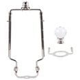 thumbnail image 1 of Shisuyan 1 Set Lampshade Frame Lampshade Bracket Silver Metal Adjustable Length Indoor Lighting, 1 of 8